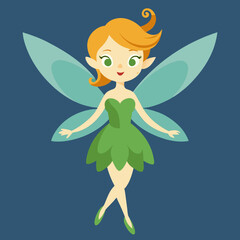 fairy cartoon vector illustration