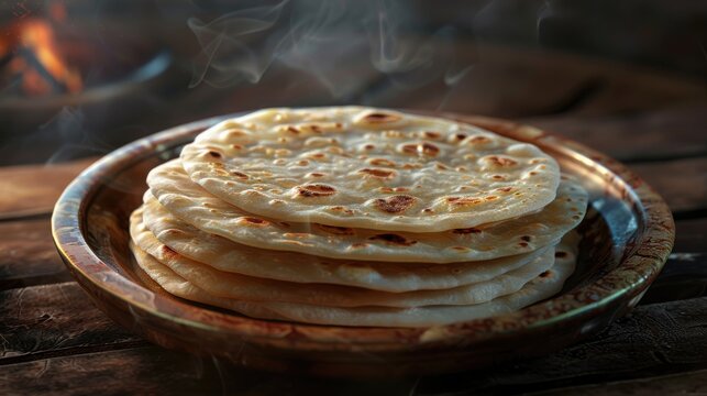Kerala parathas porotta roti parotta barotta naan layered flatbread made from maida or whole wheat flour Eat with spicy Asian chicken chili chicken beef curry gravy breakfast dish Indian food