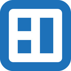 Right Layout icon logo design