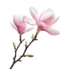 Obraz premium Magnolia isolated on white background
