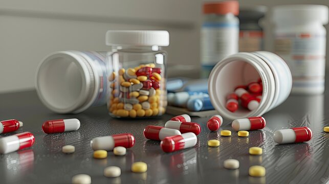 sleep apnea and weight loss drugs on a table