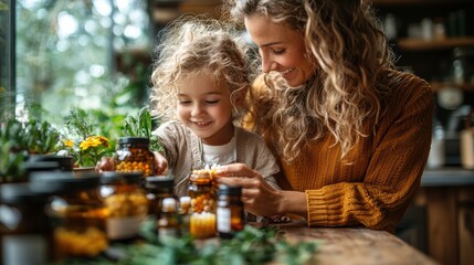 Bonding Through Natural Healing: Parent and Child Prepare Homeopathic Remedy Together