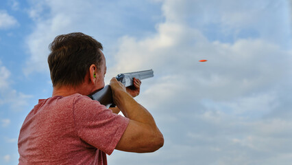 To make a confident shot, the shooter takes the necessary lead