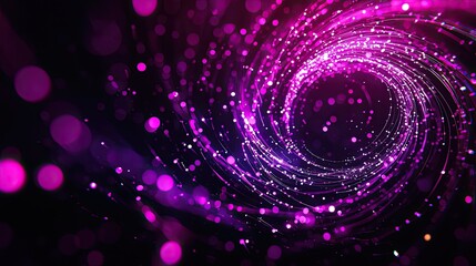 A mesmerizing swirl of purple and pink lights, creating a dynamic and energetic cosmic background perfect for digital art.
