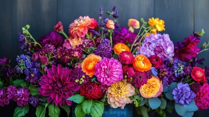 Fototapeta premium Vibrant blossoms in a stunning arrangement