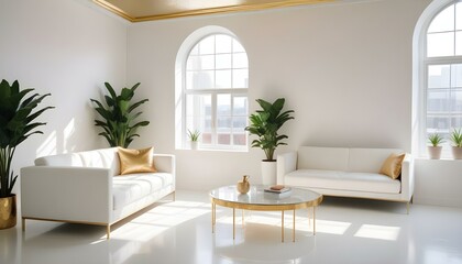 Photo interior modern design room 3d illustration