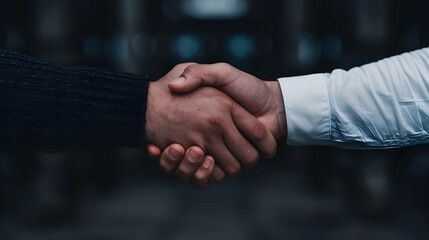 Business People Handshake And Meeting Success With