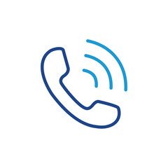 Fototapeta premium Call icon, phone call sign vector 