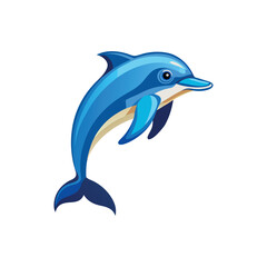 dolphin fish vector art and illustration