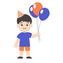 Happy Kid Birthday Character