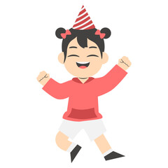 Happy Kid Birthday Character