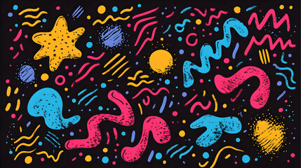 Abstract Geometric Pattern with Vibrant Colors