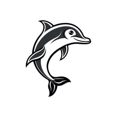 dolphin fish vector art and illustration