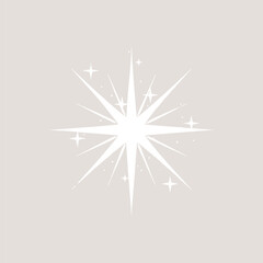 Obraz premium Elegant white star illustration