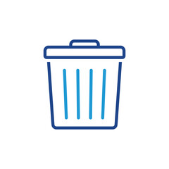 trash icon, recycle bin icon, delete symbol vector