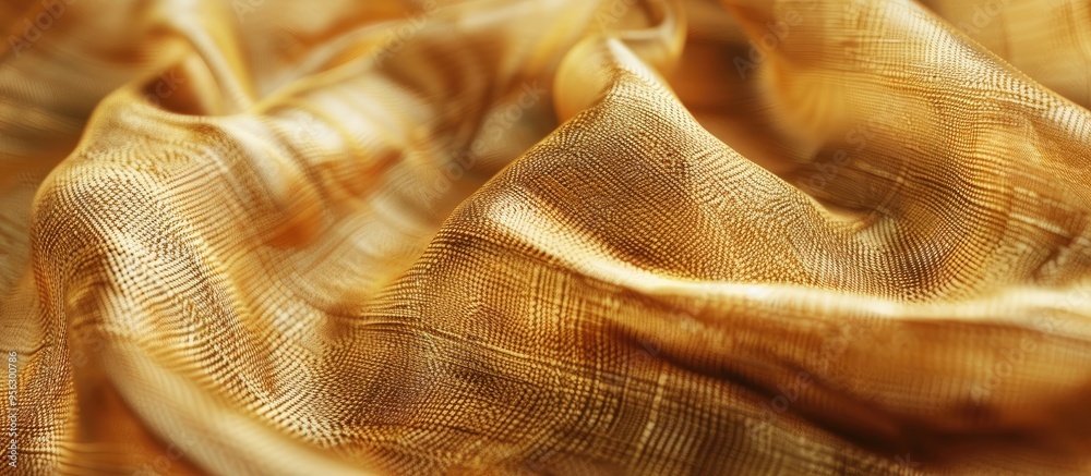 Aufkleber Close up image showing a textured textile fabric background with copy space image