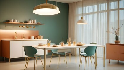 Photo interior modern design room 3d illustration