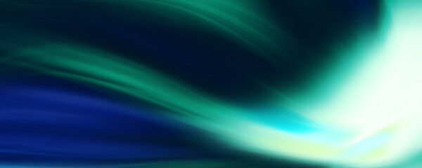 青やオーロラグリーンのフレアをたなびかせる未来的な白く明るい閃光テクスチャー