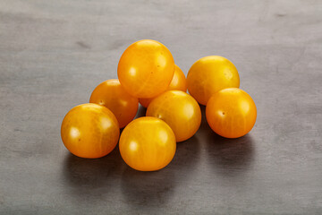 Ripe tasty yellow cherry tomato