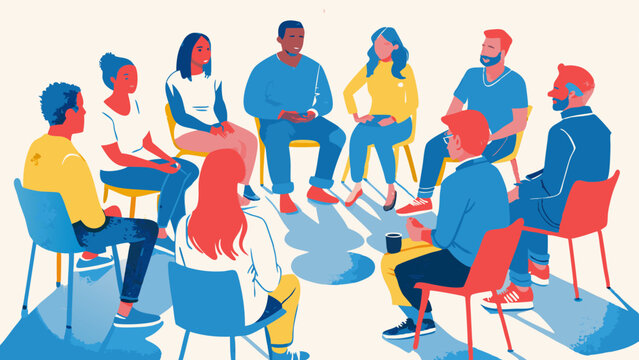 Diverse Group of People Engaging in a Creative Workshop Session