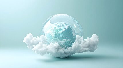 Obraz premium world ozone day.the ozone layer is like a blanket for Earth. AI generative.