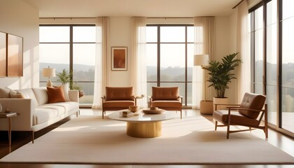 Photo interior modern design room 3d illustration