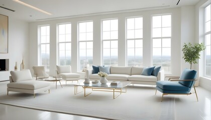 Fototapeta premium Photo interior modern design room 3d illustration