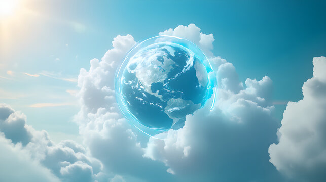 world ozone day.the ozone layer is like a blanket for Earth. AI generative.