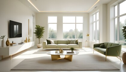 Photo interior modern design room 3d illustration