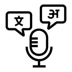 microphone Line Icon