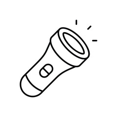 Flashlight icon vector stock illustration