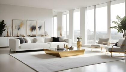 Fototapeta premium Photo interior modern design room 3d illustration