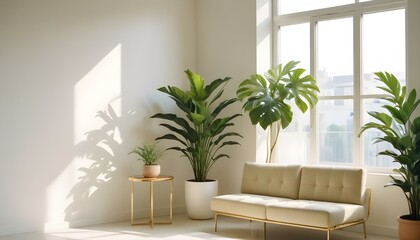 Photo interior modern design room 3d illustration