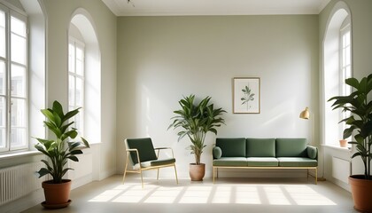 Photo interior modern design room 3d illustration