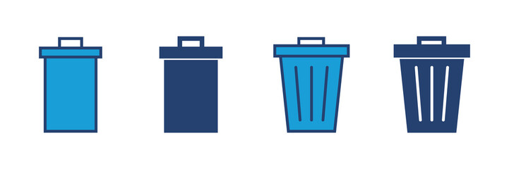 Trash icon vector. trash can icon. delete icon vector. garbage
