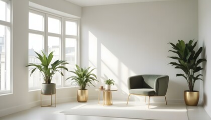 Photo interior modern design room 3d illustration