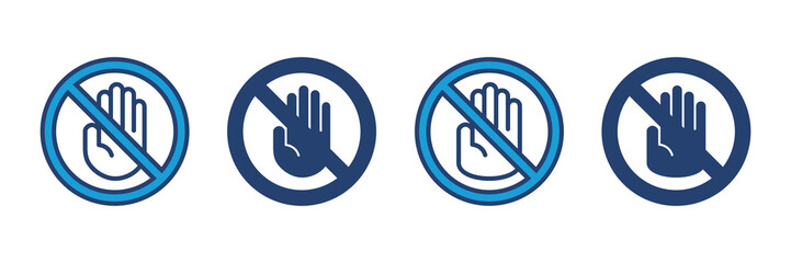 Obraz premium Stop icon vector. stop road sign. hand stop icon vector