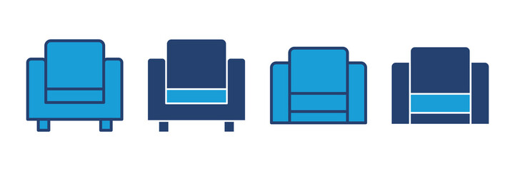 Sofa icon vector. sofa icon illustration