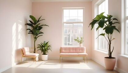 Photo interior modern design room 3d illustration