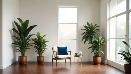 Fototapeta premium Photo interior modern design room 3d illustration