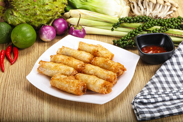 Vietnamese cuisine fried spring roll