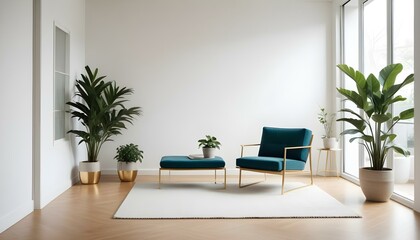 Photo interior modern design room 3d illustration