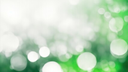 Obraz premium Green silver and white abstract blur bokeh background