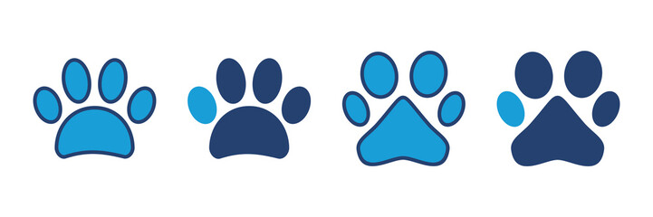 Paw icon vector. paw print icon vector. dog or cat paw