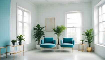 Photo interior modern design room 3d illustration