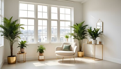 Photo interior modern design room 3d illustration
