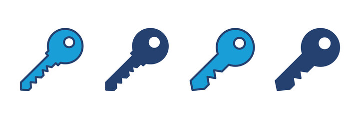 Key icon vector. Key vector icon. Key symbol