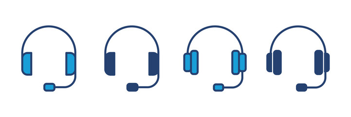 Headphone icon vector. Headvector icon symbols