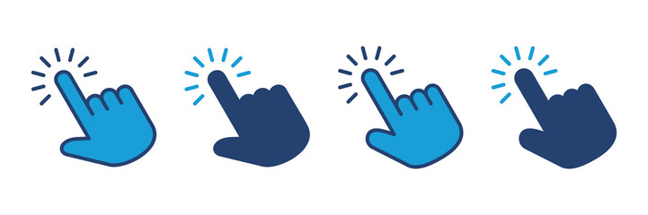 Hand cursor icon. cursor icon vector. hand cursor icon click