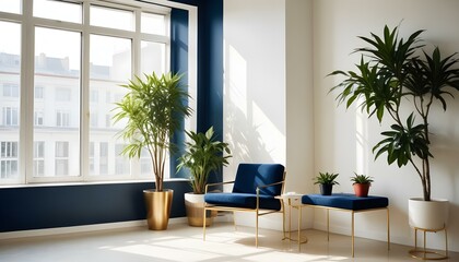 Photo interior modern design room 3d illustration
